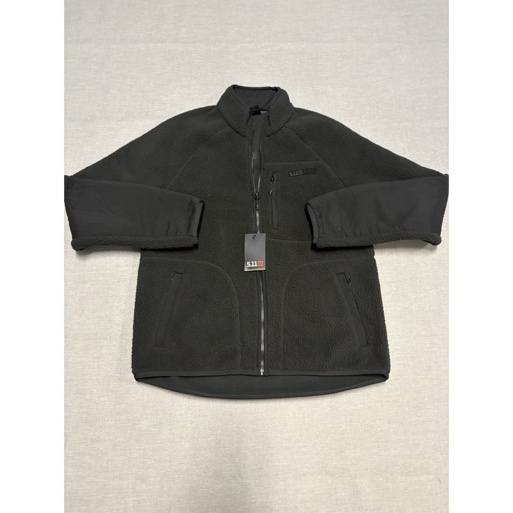 5.11 Tactical HQ Tech Fleece Full Zip Jacket Black Mens Medium NEW NWT $118.00